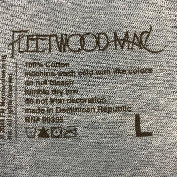 Fleetwood Mac Rumors Tshirt size large - Picture 4 of 4